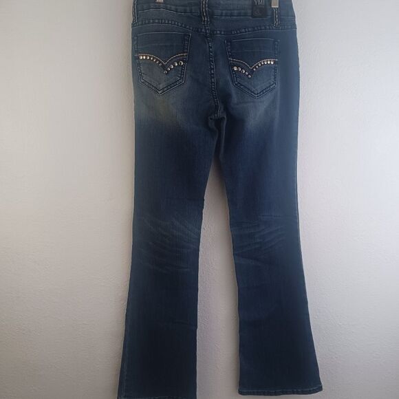 YMI blue flare leg jeans size 7 - Picture 3 of 10